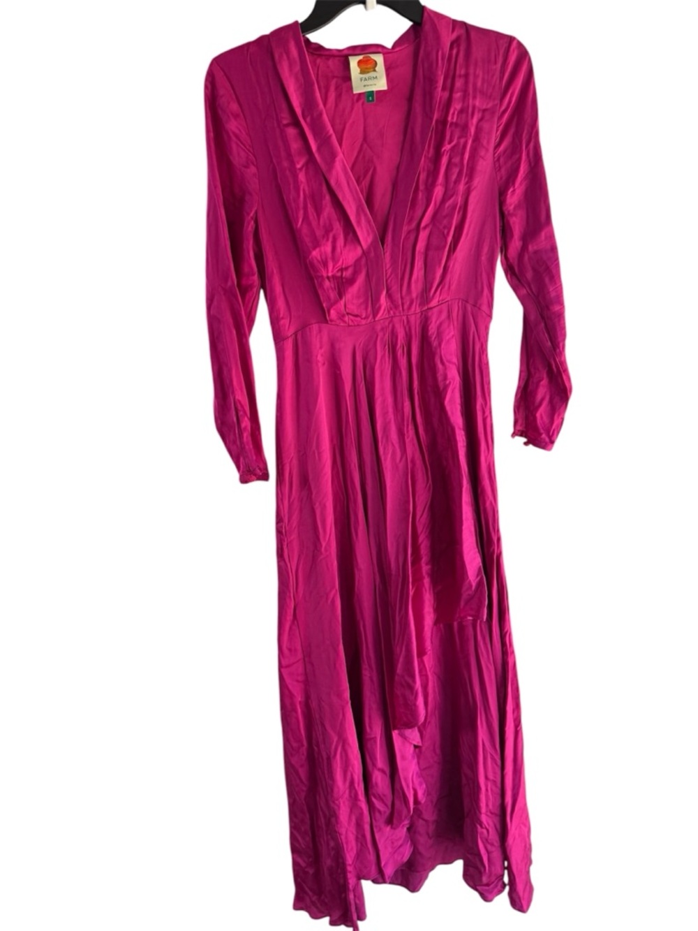FARM Rio Fuchsia V-Neck Maxi Dress - Picture 5 of 13